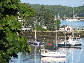 View of the harbor from the Inn